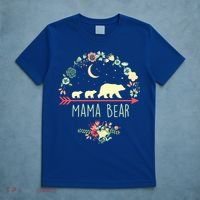 Floral Mama Bear With 2 Cubs Gift T-Shirt thumb 5