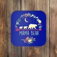 Floral Mama Bear With 2 Cubs Gift Coaster thumb 0