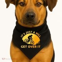 Funny Mountain Biking Trail Mountain Bike USA-Made Doggie Bandana thumb 1