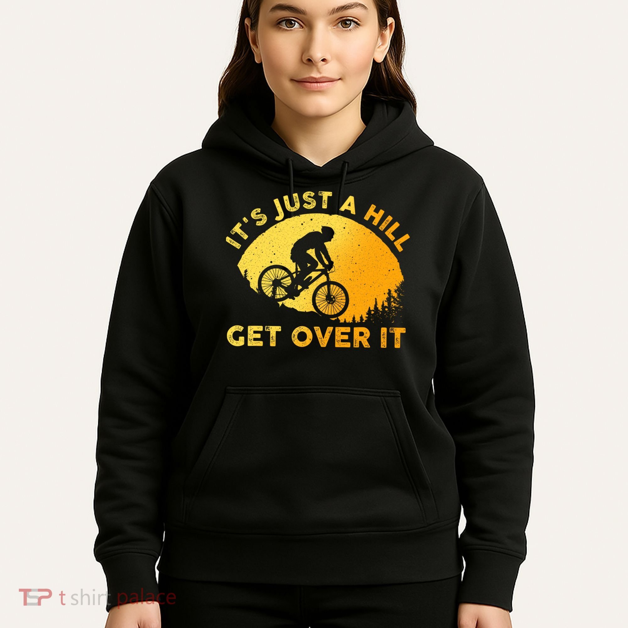 Funny Mountain Biking Trail Mountain Bike Hoodie