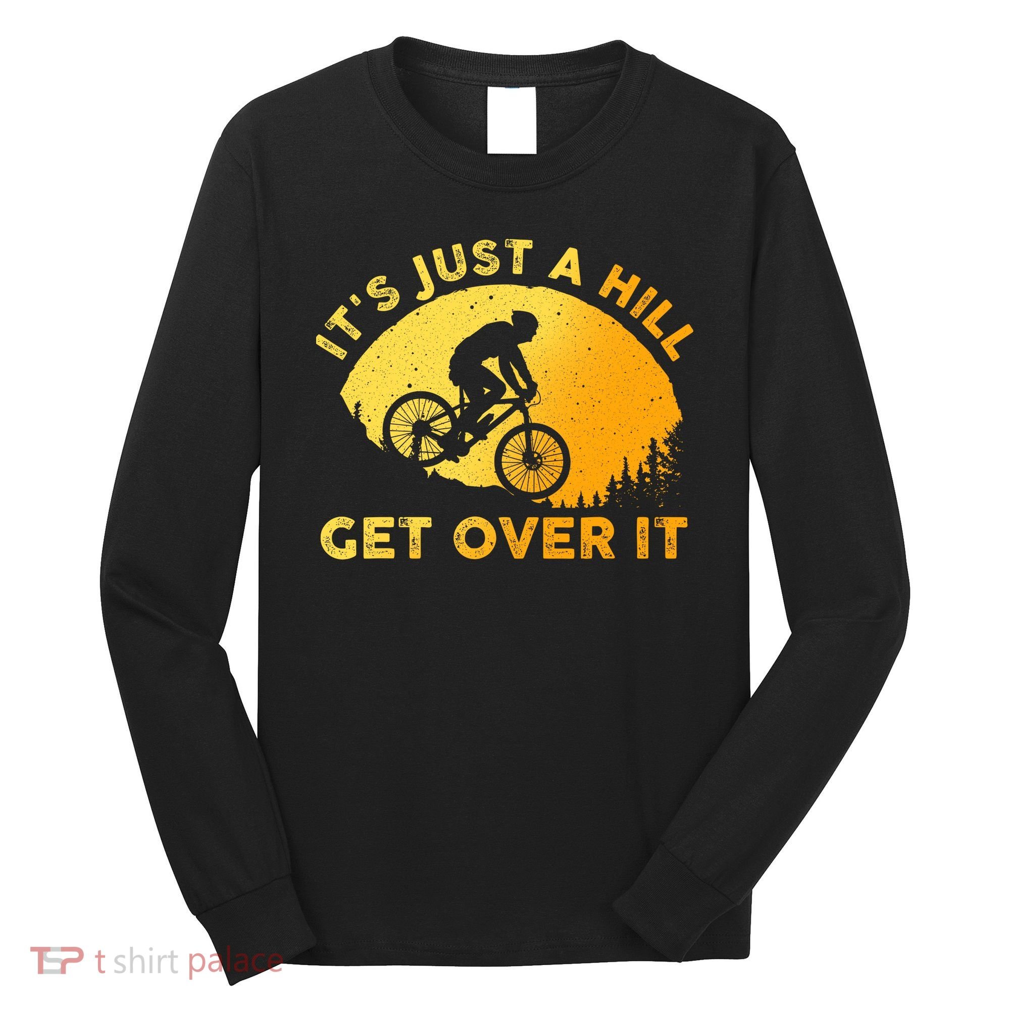 Funny Mountain Biking Trail Mountain Bike Long Sleeve Shirt