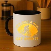 Funny Mountain Biking Trail Mountain Bike Coffee Mug thumb 4