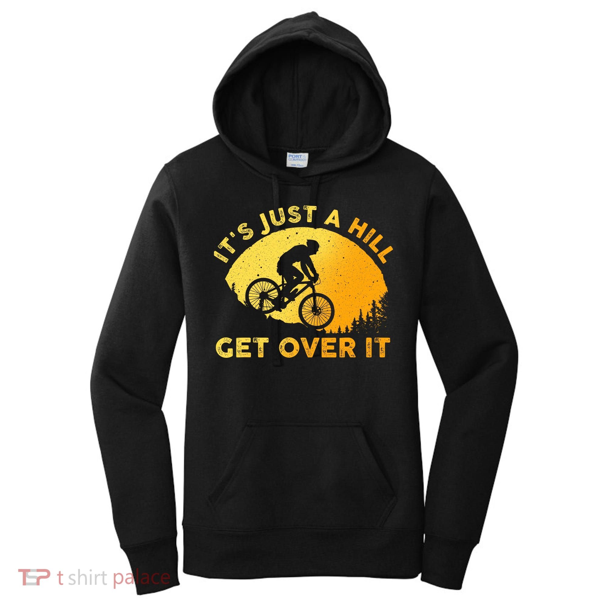 Funny Mountain Biking Trail Mountain Bike Women's Hoodie