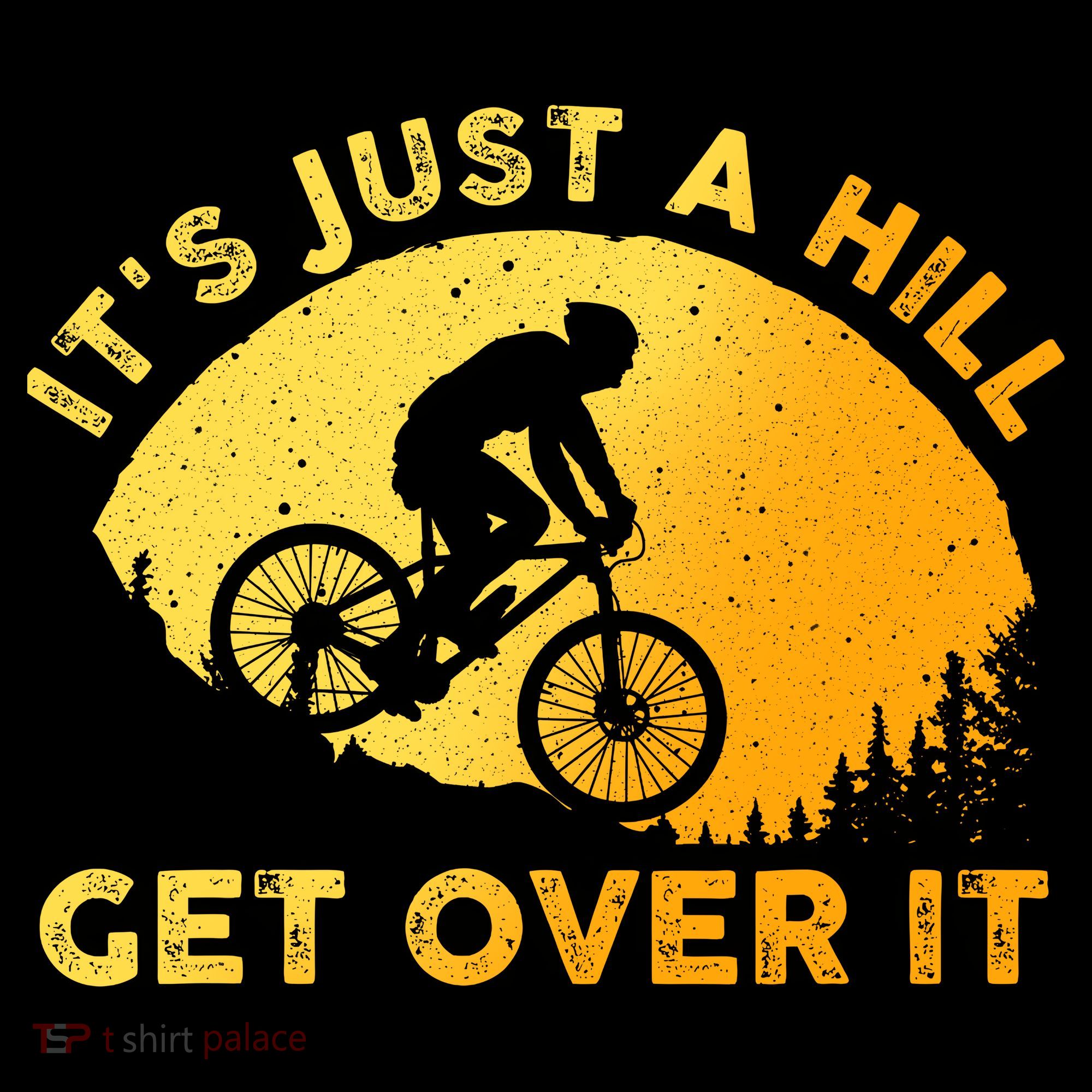 Funny Mountain Biking Trail Mountain Bike Women's Hoodie