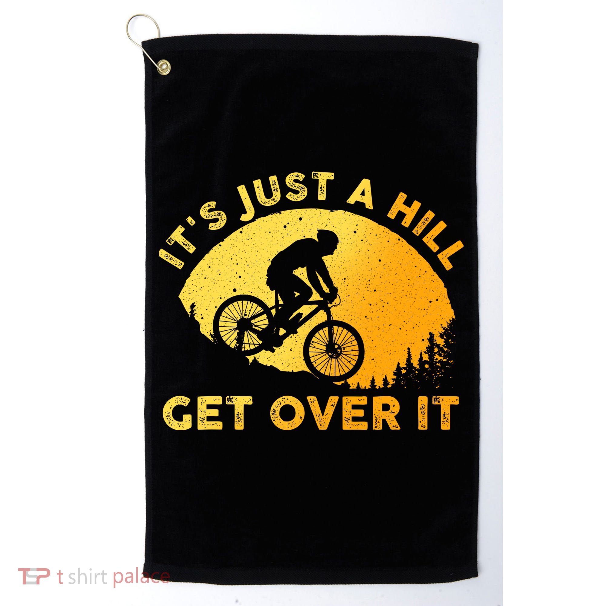 Funny Mountain Biking Trail Mountain Bike Golf Towel