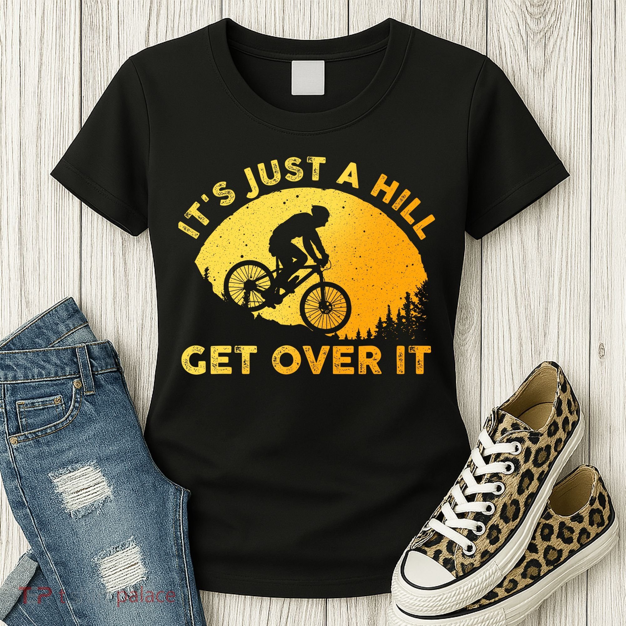 Funny Mountain Biking Trail Mountain Bike Women's T-Shirt