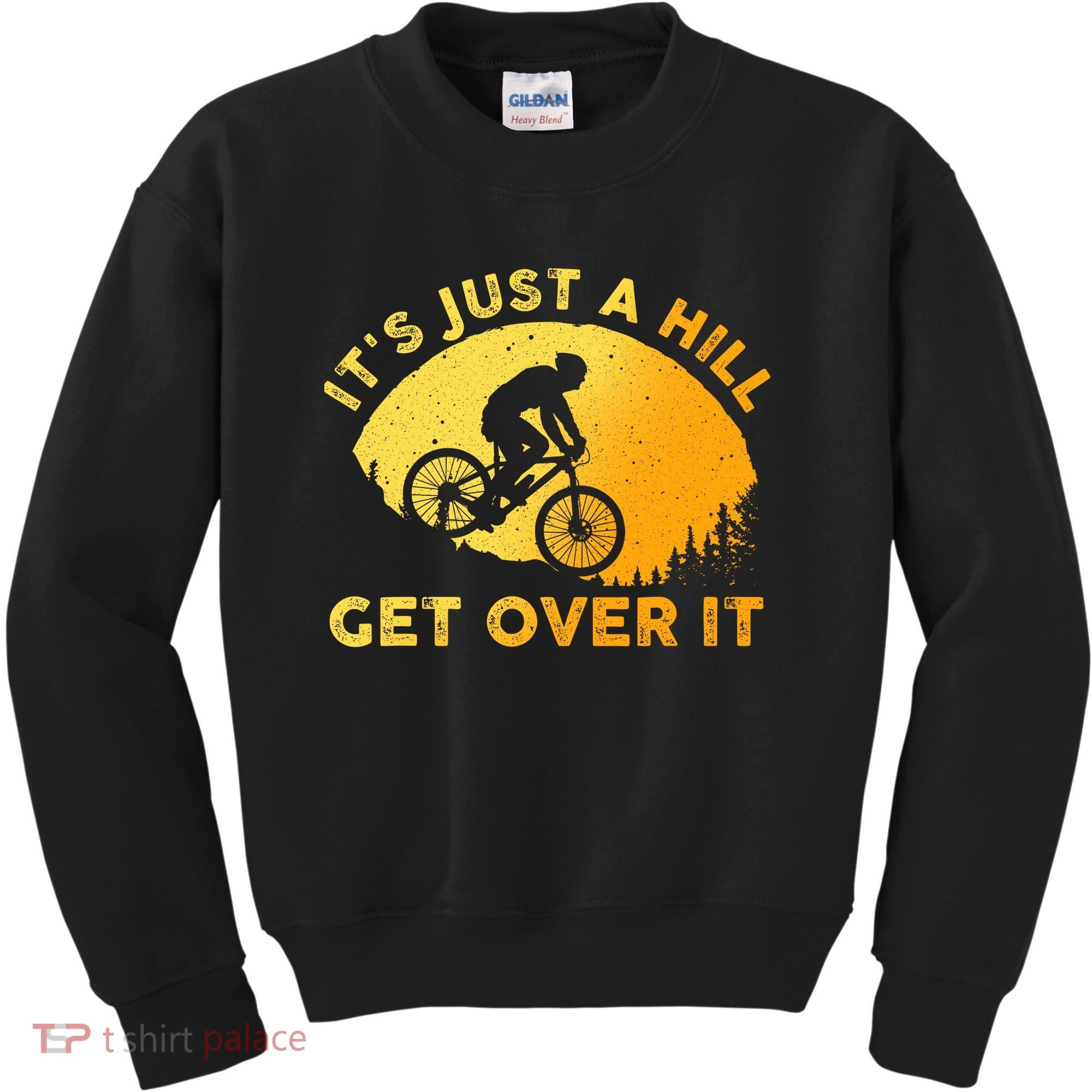 Funny Mountain Biking Trail Mountain Bike Kids Sweatshirt