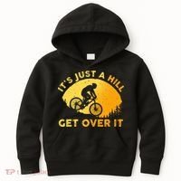 Funny Mountain Biking Trail Mountain Bike Kids Hoodie thumb 0