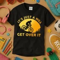 Funny Mountain Biking Trail Mountain Bike Kids T-Shirt thumb 3