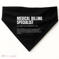 Funny Medical Billing Specialist Definition USA-Made Doggie Bandana thumb 0