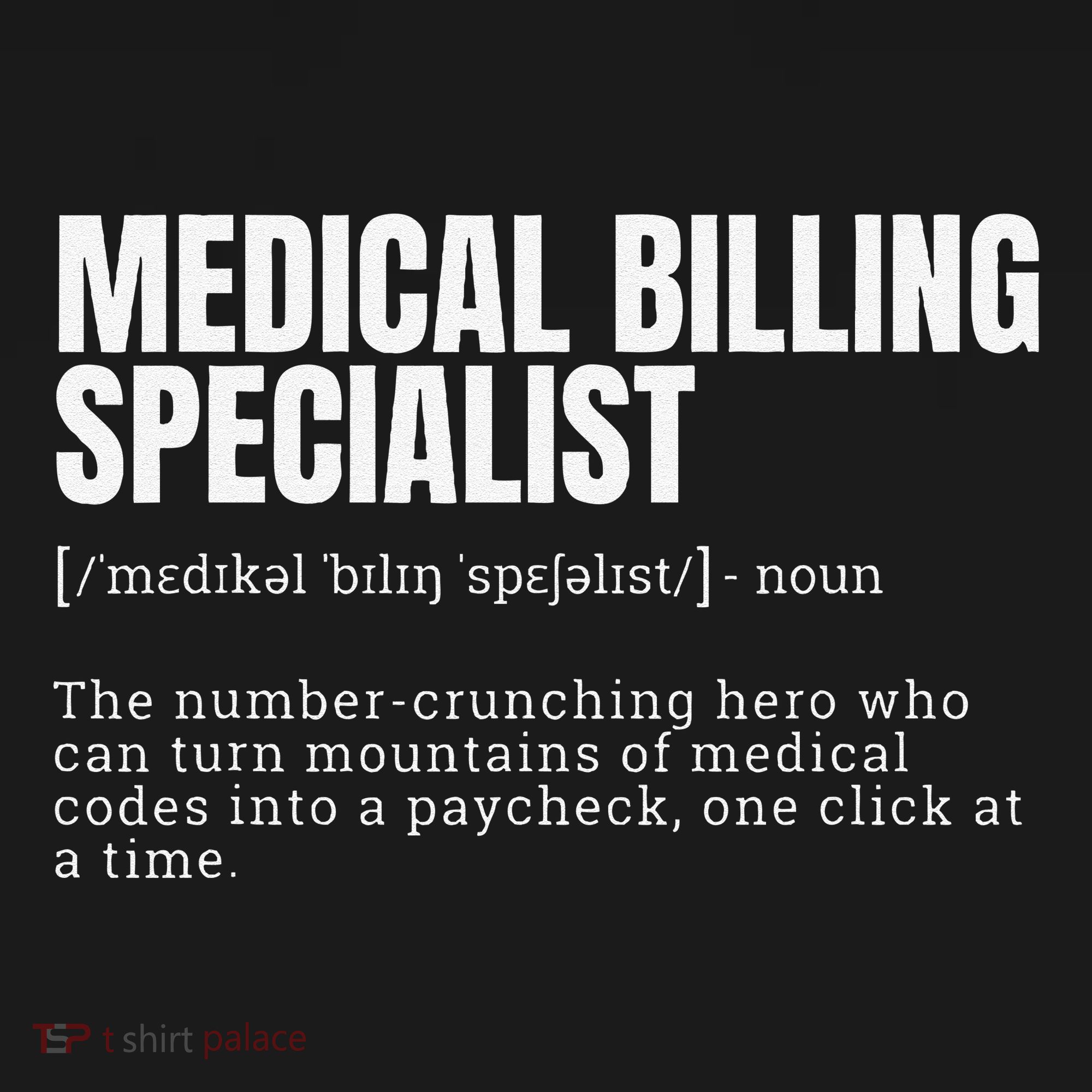 Funny Medical Billing Specialist Definition Apron