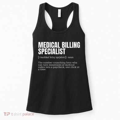 Funny Medical Billing Specialist Definition Women's Tank Top