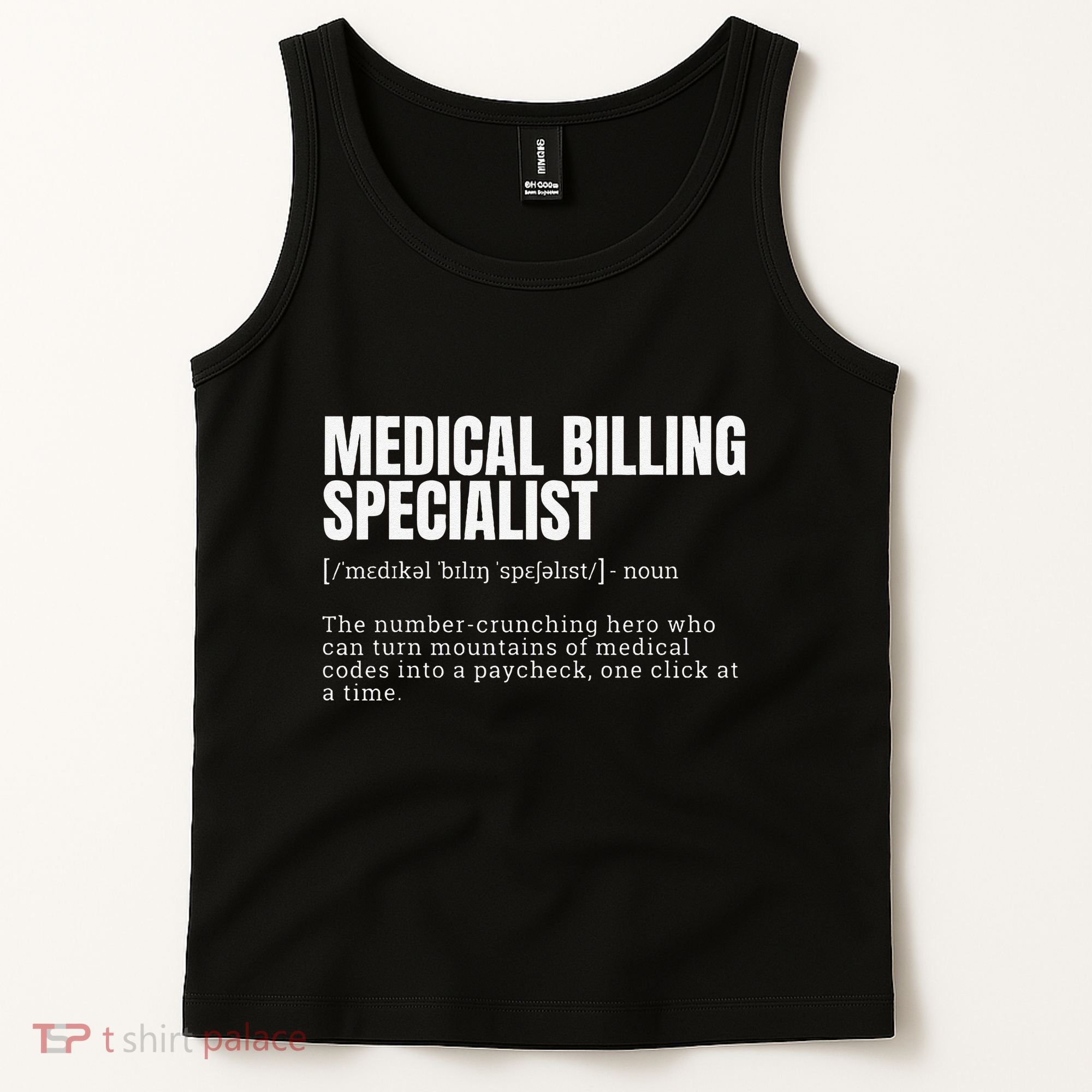 Funny Medical Billing Specialist Definition Tank Top