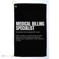 Funny Medical Billing Specialist Definition Golf Towel thumb 0