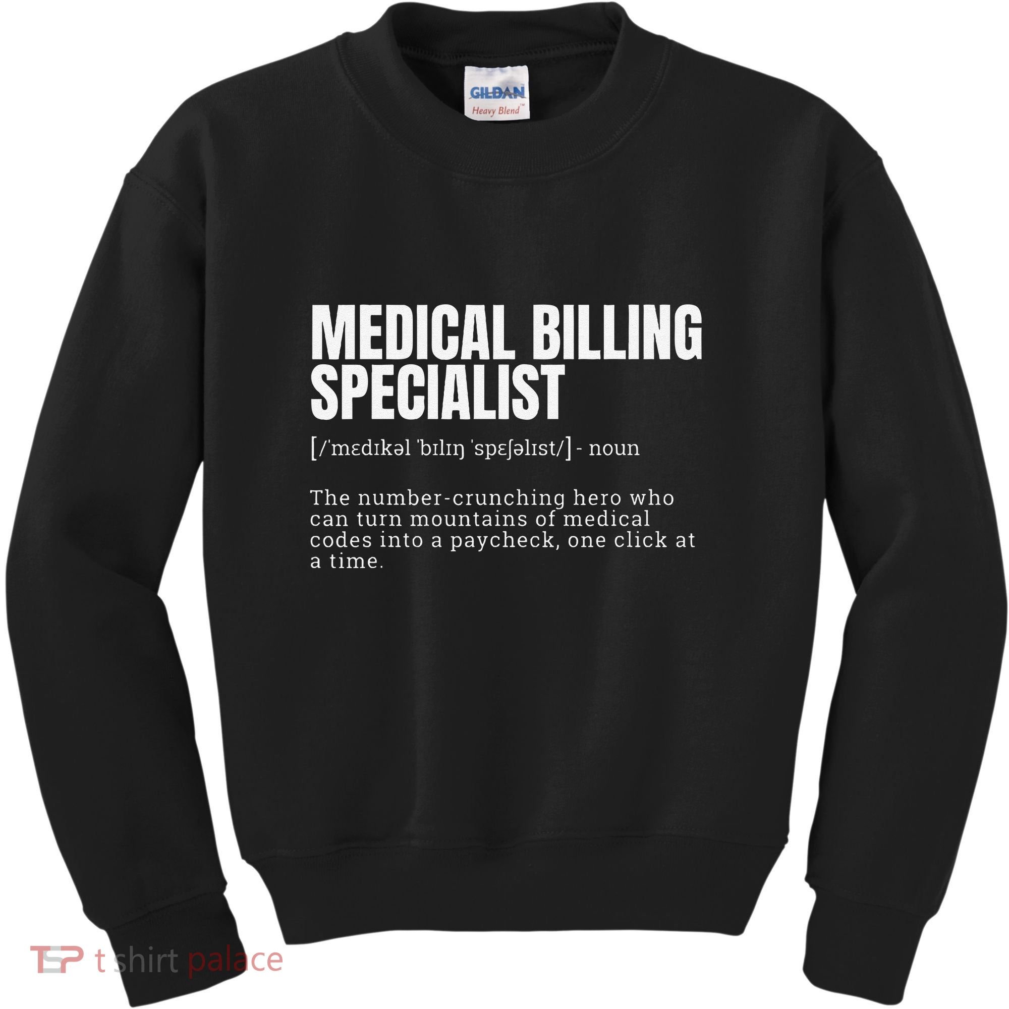 Funny Medical Billing Specialist Definition Kids Sweatshirt