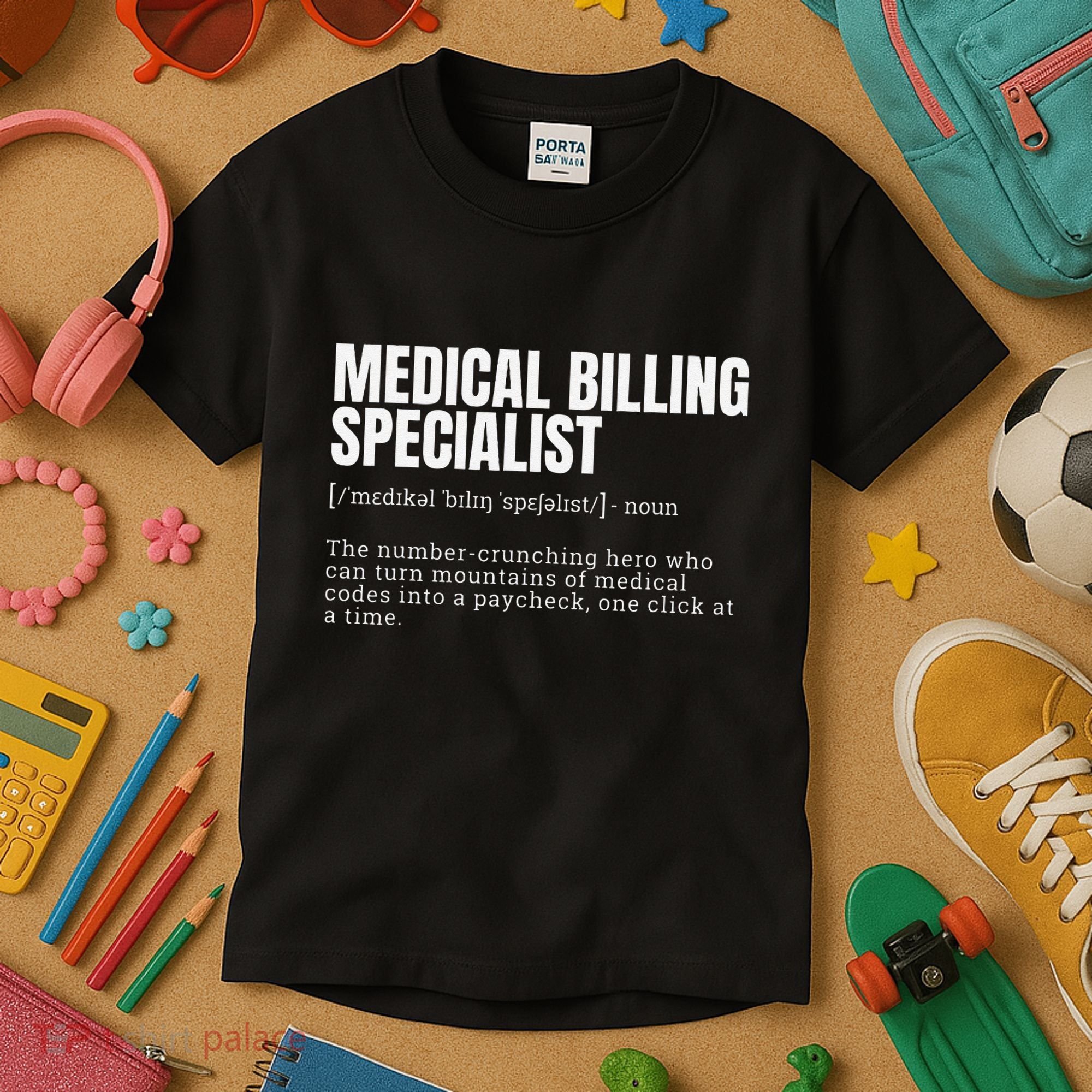 Funny Medical Billing Specialist Definition Kids T-Shirt