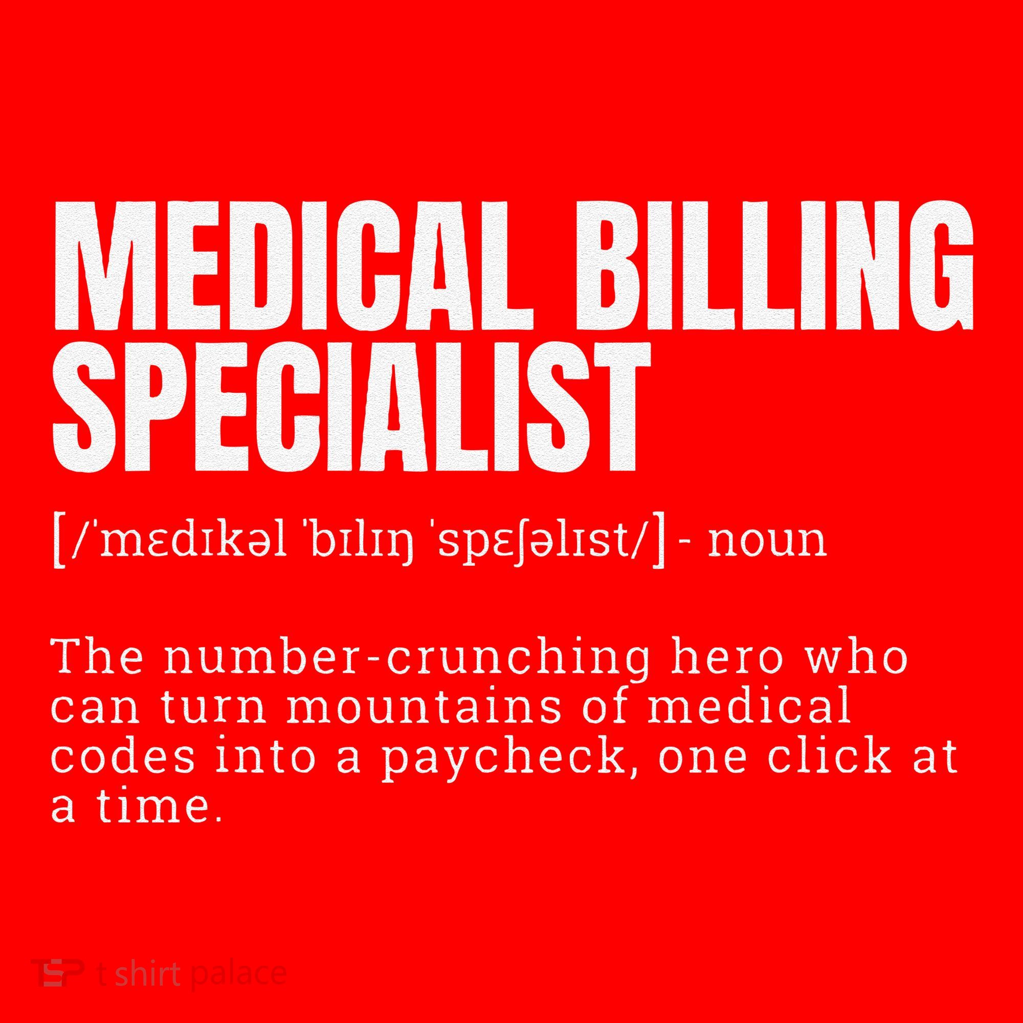 Funny Medical Billing Specialist Definition Santa Hat