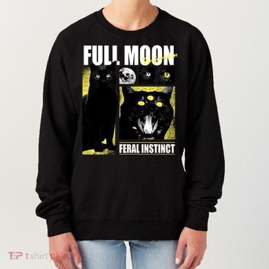 Full Moon Black Cat Transformation Women's Sweatshirt