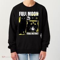 Full Moon Black Cat Transformation Women's Sweatshirt thumb 0