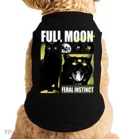 Full Moon Black Cat Transformation Doggie Tank thumb 0