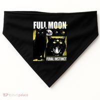 Full Moon Black Cat Transformation USA-Made Doggie Bandana thumb 0