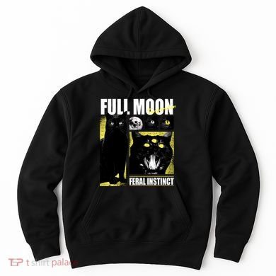 Full Moon Black Cat Transformation Hoodie