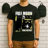 Full Moon Black Cat Transformation T-Shirt thumb 6