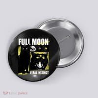 Full Moon Black Cat Transformation Button thumb 0