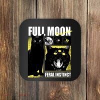 Full Moon Black Cat Transformation Coaster thumb 0