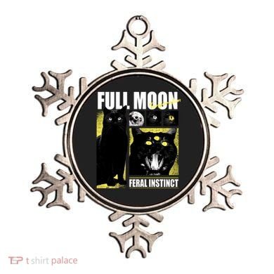 Full Moon Black Cat Transformation Ornament