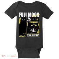Full Moon Black Cat Transformation Baby Bodysuit thumb 0