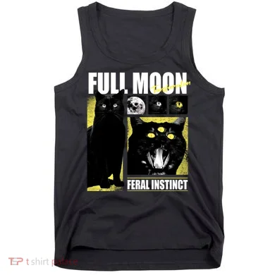 Full Moon Black Cat Transformation Tank Top