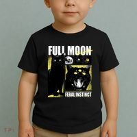 Full Moon Black Cat Transformation Toddler T-Shirt thumb 2