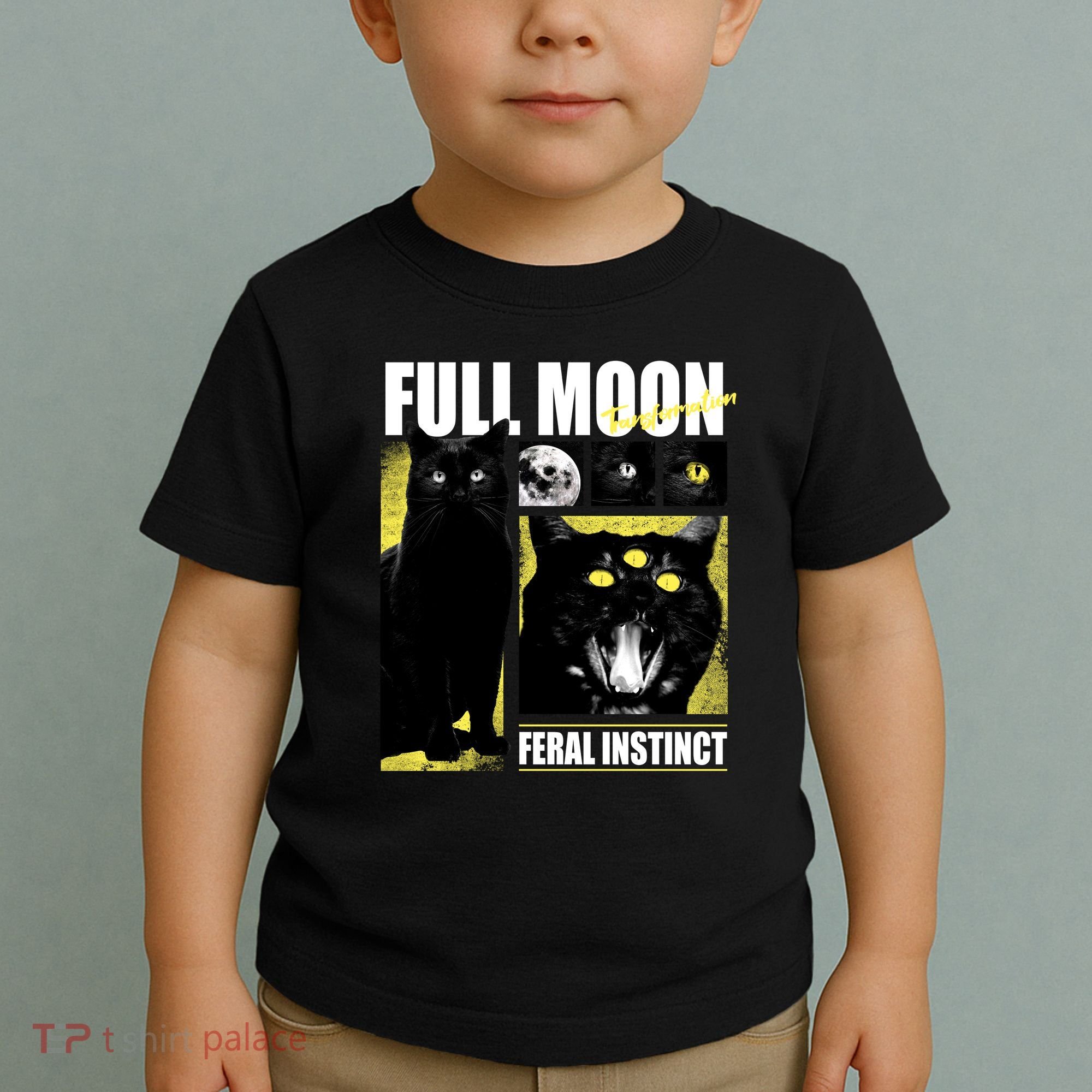 Full Moon Black Cat Transformation Toddler T-Shirt