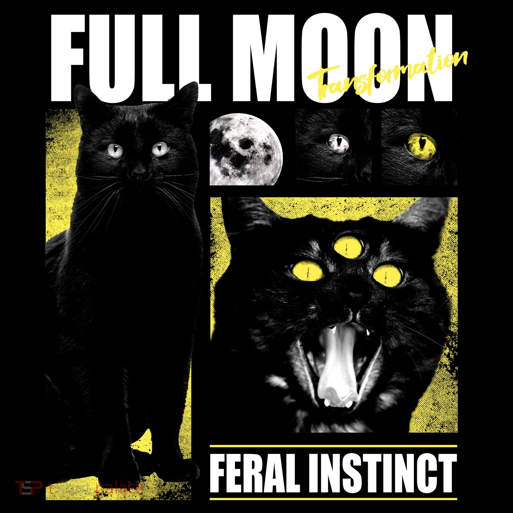 Full Moon Black Cat Transformation Toddler T-Shirt