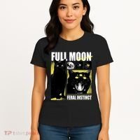 Full Moon Black Cat Transformation Women's T-Shirt thumb 4