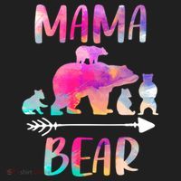 Funny Mama Bear Four Cubs Cute Gift Women's Sweatshirt thumb 2