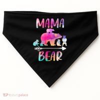 Funny Mama Bear Four Cubs Cute Gift USA-Made Doggie Bandana thumb 0
