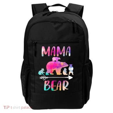 Funny Mama Bear Four Cubs Cute Gift Backpack