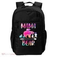 Funny Mama Bear Four Cubs Cute Gift Backpack thumb 0