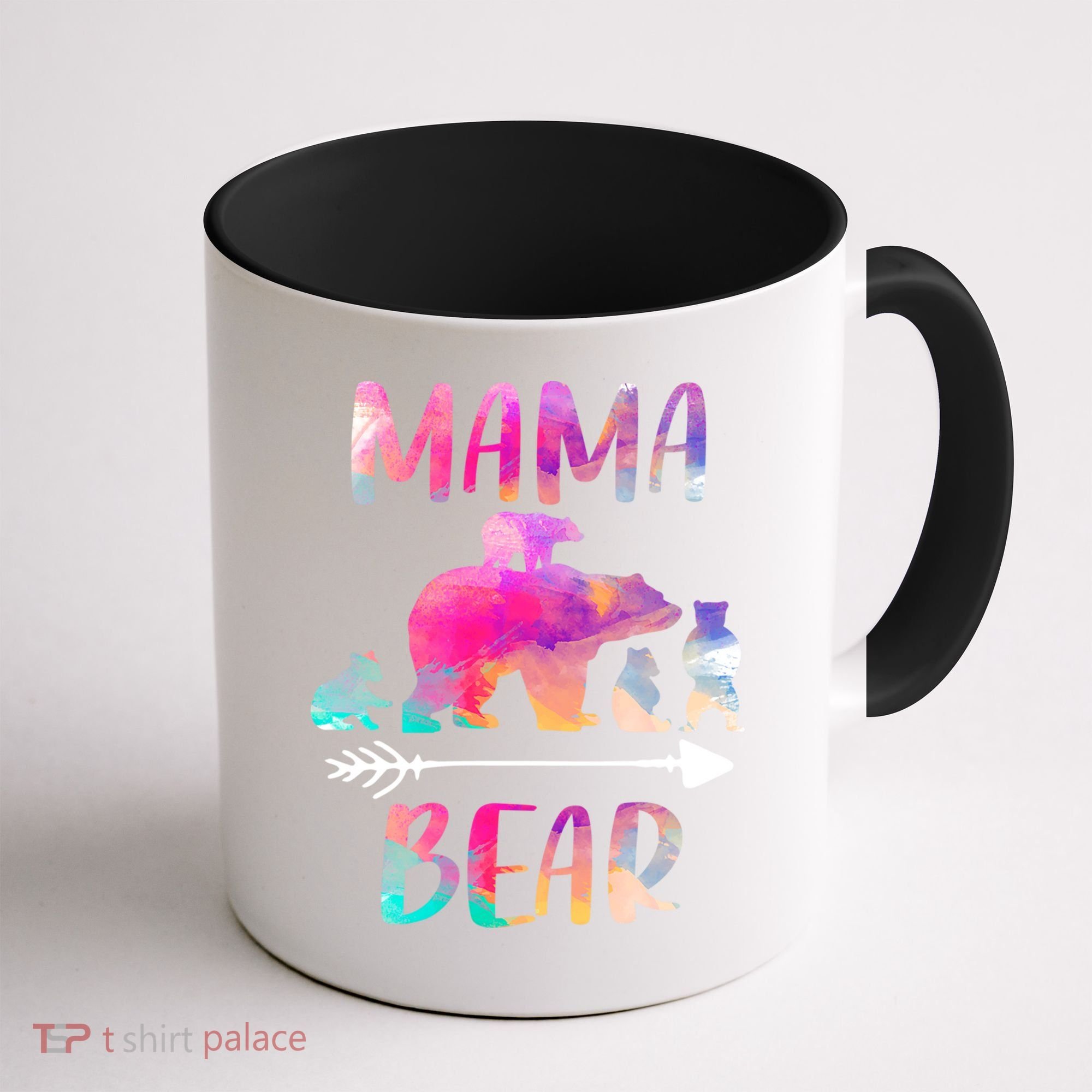 Funny Mama Bear Four Cubs Cute Gift Coffee Mug