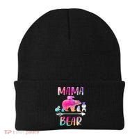 Funny Mama Bear Four Cubs Cute Gift Beanie thumb 0