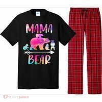 Funny Mama Bear Four Cubs Cute Gift Pajama Set thumb 0