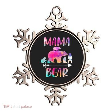 Funny Mama Bear Four Cubs Cute Gift Ornament