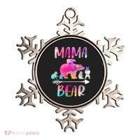 Funny Mama Bear Four Cubs Cute Gift Ornament thumb 0