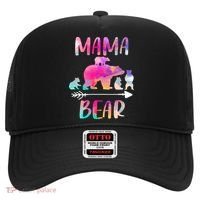 Funny Mama Bear Four Cubs Cute Gift Hat thumb 0