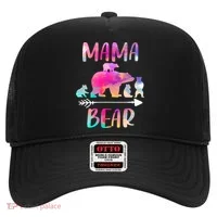 Funny Mama Bear Four Cubs Cute Gift Hat thumb 0