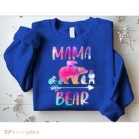 Funny Mama Bear Four Cubs Cute Gift Sweatshirt thumb 2