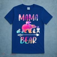 Funny Mama Bear Four Cubs Cute Gift T-Shirt thumb 5