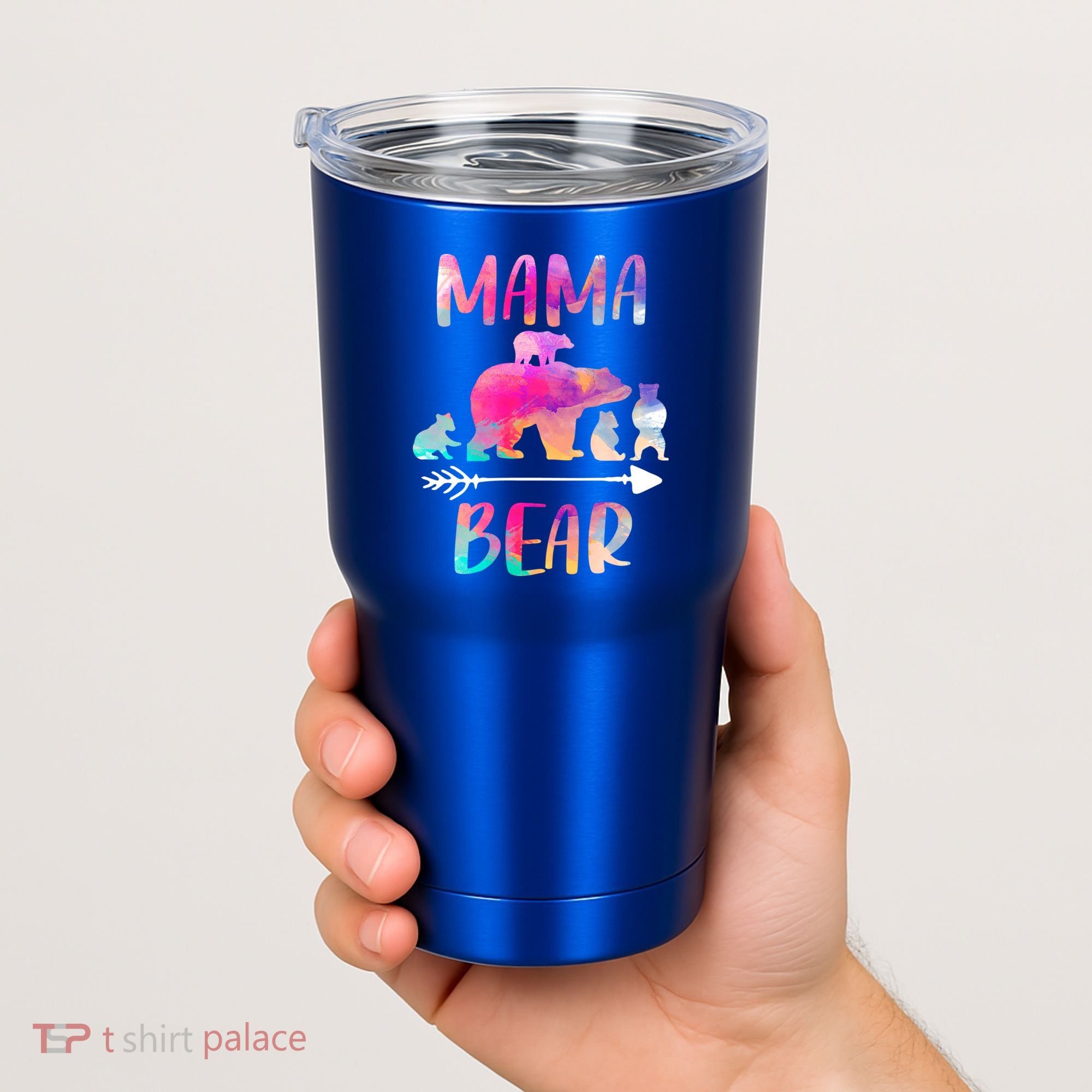 Funny Mama Bear Four Cubs Cute Gift Tumbler